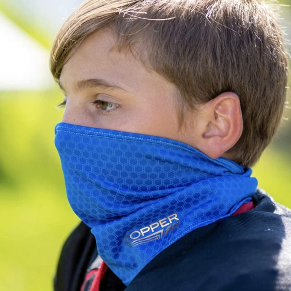 Winter New Youth Face Protector and Neck Gaiter Copper Fit Blue